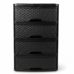 Cajonera rattan jumbo de 4 niveles