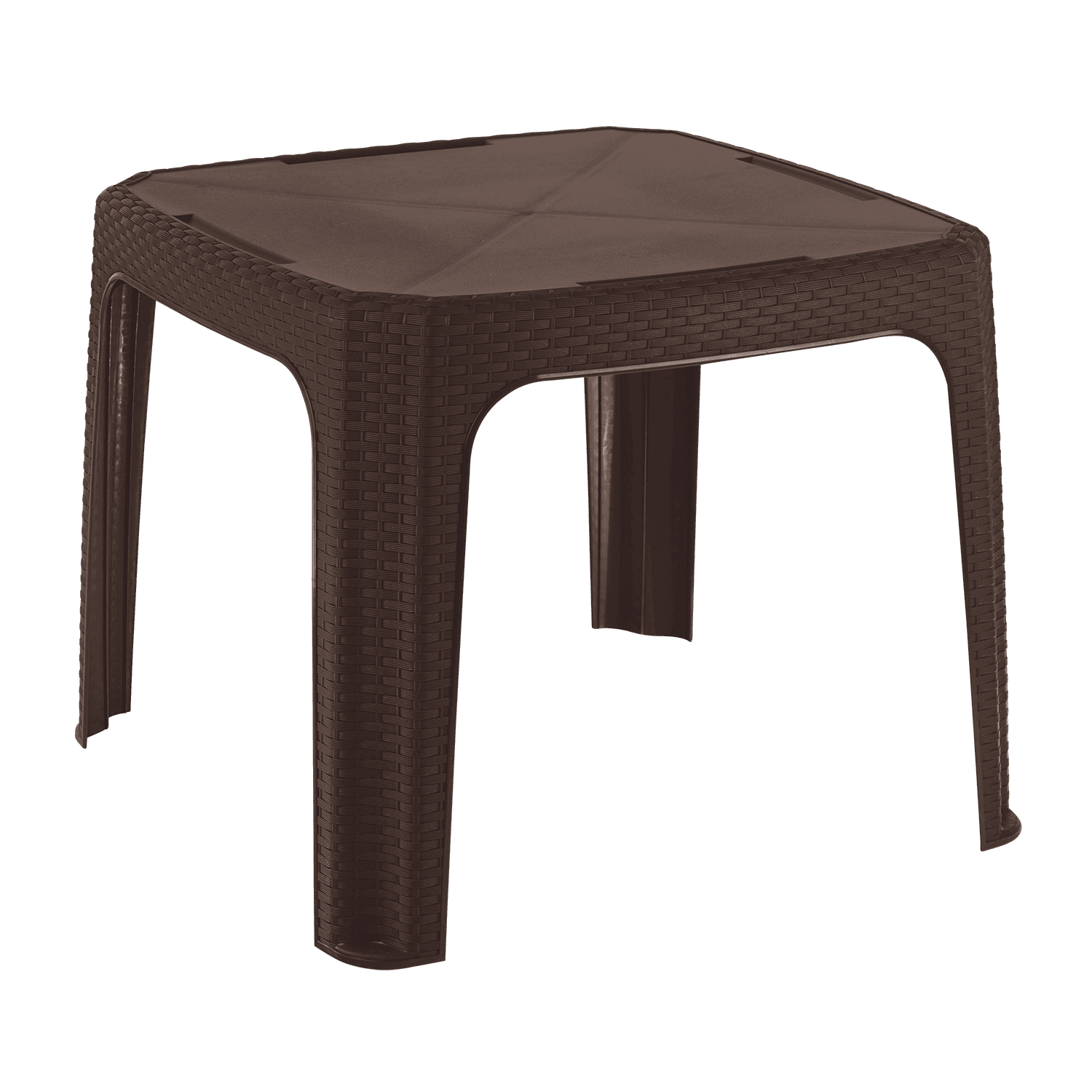 Mesa rattan lateral - chocolate Mesa rattan lateral - Imagen 1
