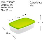 Recipiente rectangular grande - Imagen 3