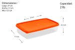 Recipiente rectangular mediano - Imagen 3